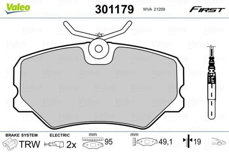 VALEO 301179 SBB-Satz FIRST