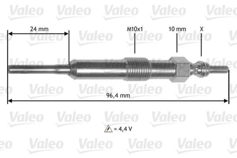 VALEO 345171 Glühkerze MEGANE III 1.5L DCIR