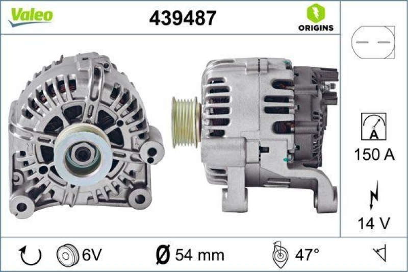 VALEO 439487 Generator Neu - ORIGINS