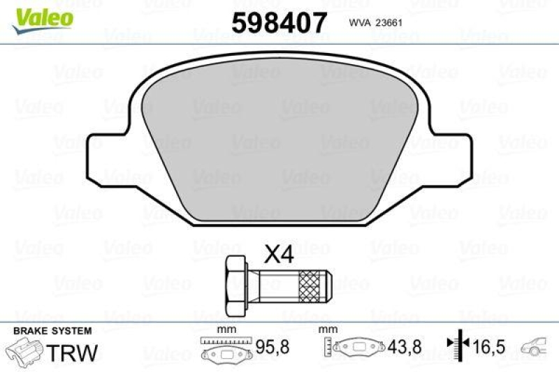 VALEO 598407 SBB-Satz PREMIUM