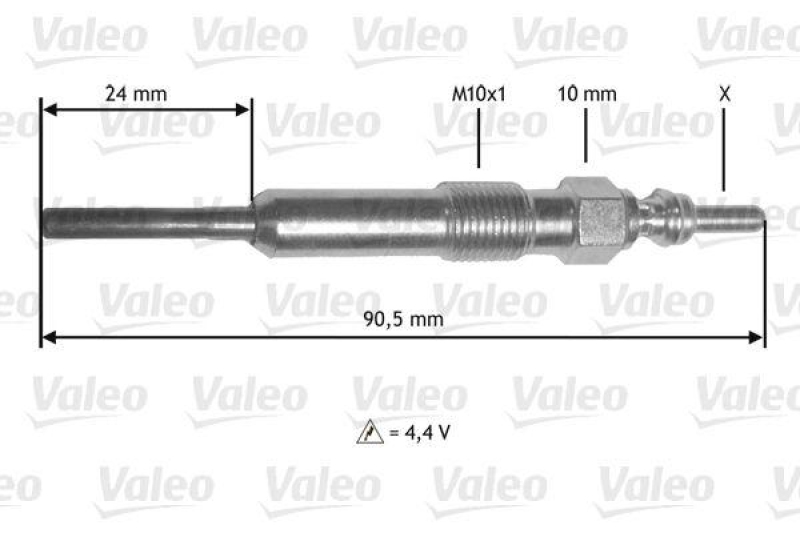 VALEO 345172 Glühkerze MEGANE III, SCENIC I