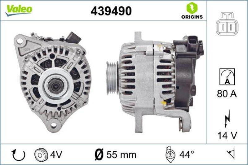 VALEO 439490 Generator Neu - ORIGINS