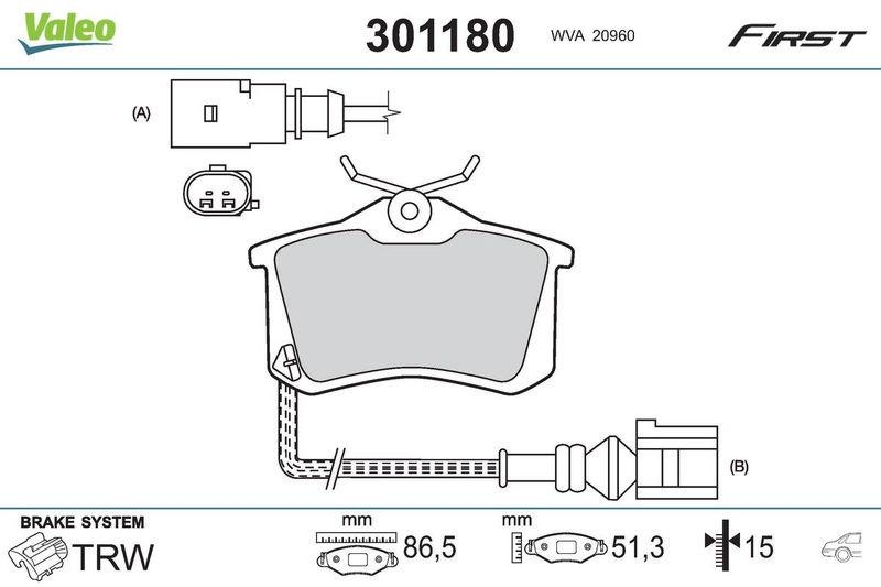 VALEO 301180 SBB-Satz FIRST