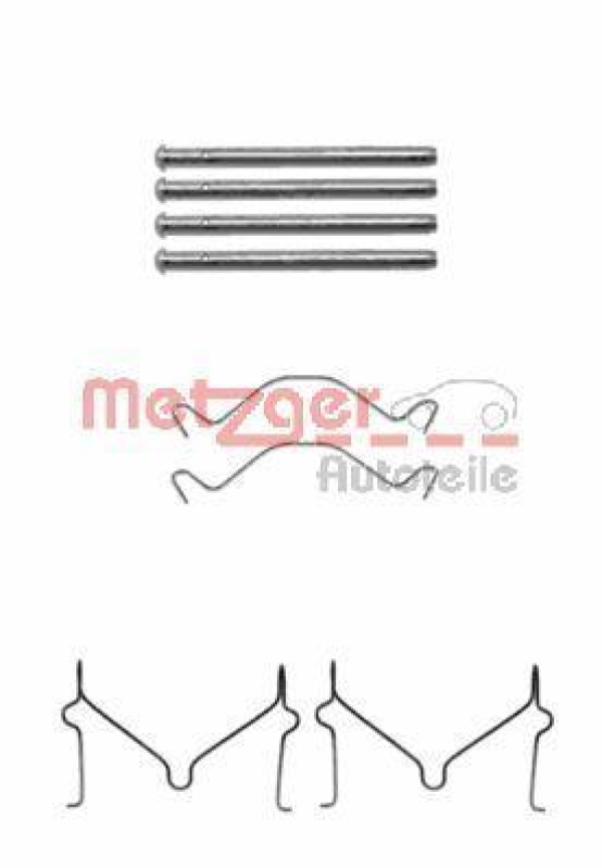 METZGER 109-1209 Zubehörsatz, Scheibenbremsbelag für MAZDA