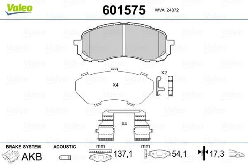 VALEO 601575 SBB-Satz PREMIUM