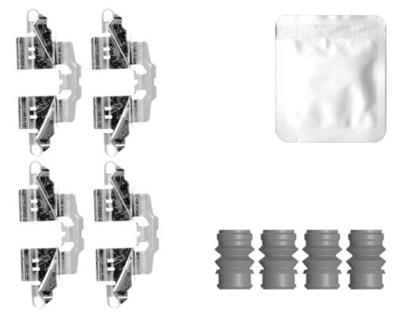 HELLA 8DZ 355 207-121 Zubehörsatz, Scheibenbrem