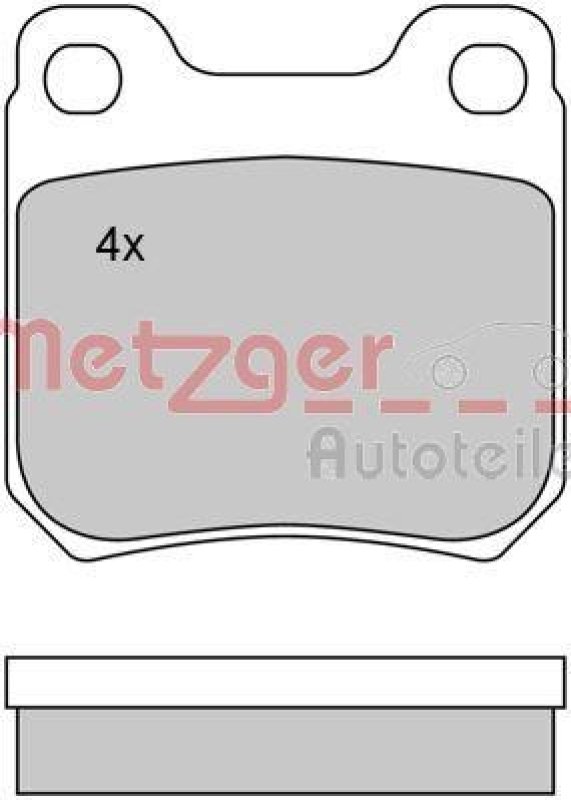 METZGER 1170034 Bremsbelagsatz, Scheibenbremse WVA 21 051