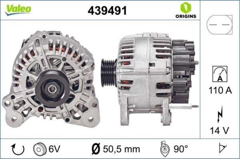 VALEO 439491 Generator Neu - ORIGINS