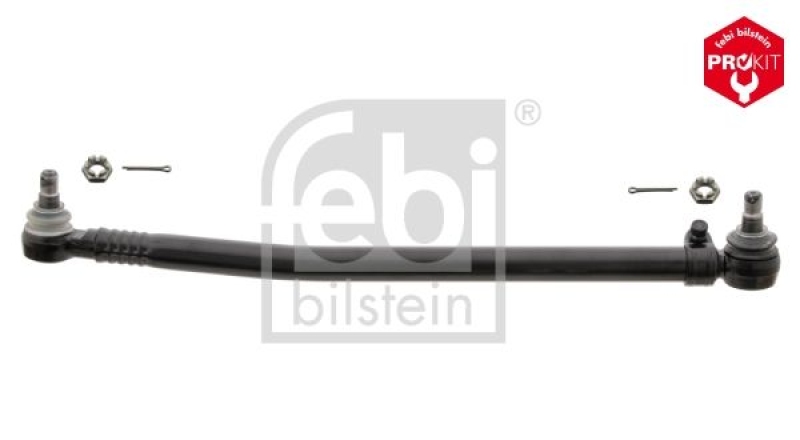 FEBI BILSTEIN 15934 Lenkstange mit Kronenmuttern und Splinten, vom Lenkgetriebe zur 1. Vorderachse für Mercedes-Benz