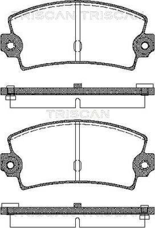 TRISCAN 8110 25016 Bremsbelag Hinten für Renault Espace