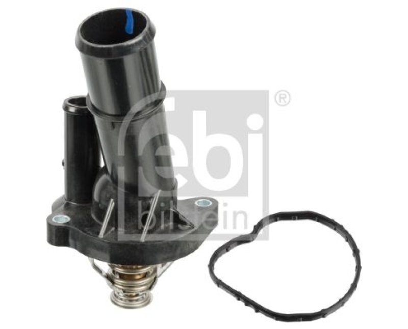 FEBI BILSTEIN 106075 Thermostat mit Gehäuse und Dichtung für Ford