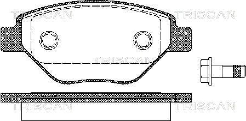 TRISCAN 8110 25019 Bremsbelag Vorne für Renault Megane