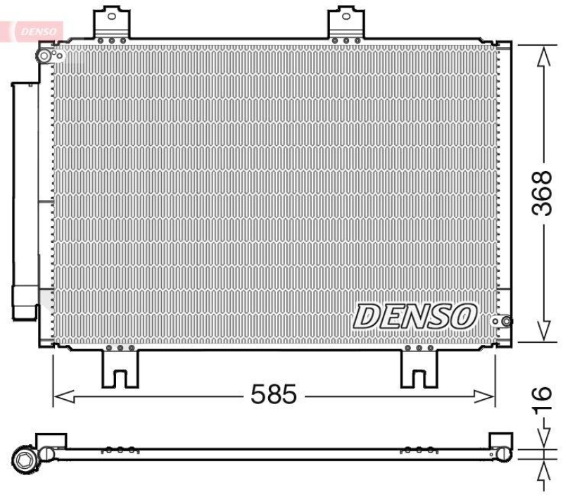 DENSO DCN40020 Kondensator A/C HONDA JAZZ IV (GK_) 1.3 (2015 - )