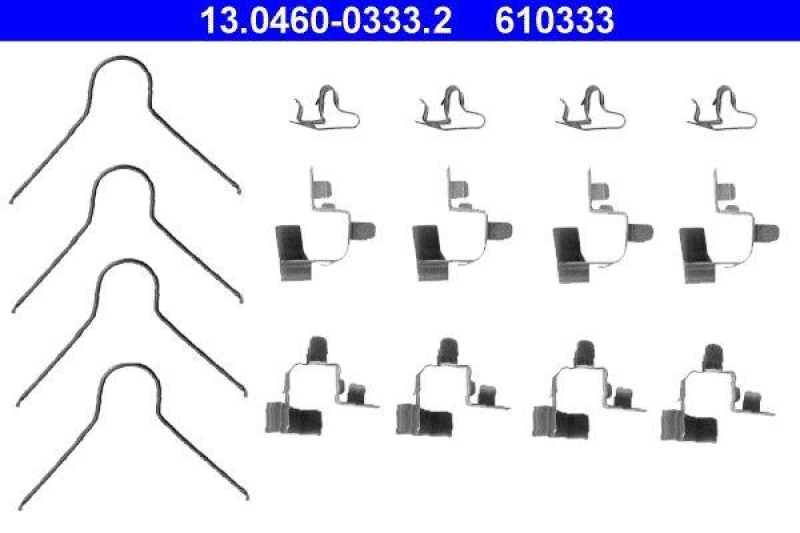 ATE 13.0460-0333.2 Belagsatz Zubehör