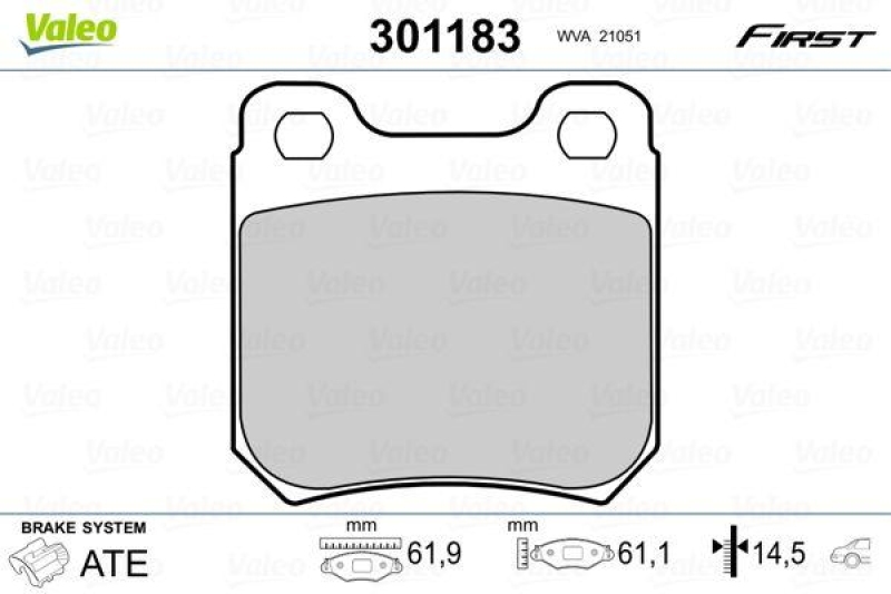 VALEO 301183 SBB-Satz FIRST