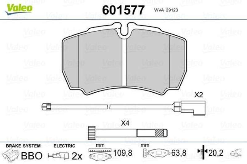 VALEO 601577 SBB-Satz PREMIUM