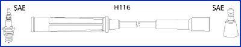 HITACHI 134465 Zündkabelsatz für RENAULT u.a.