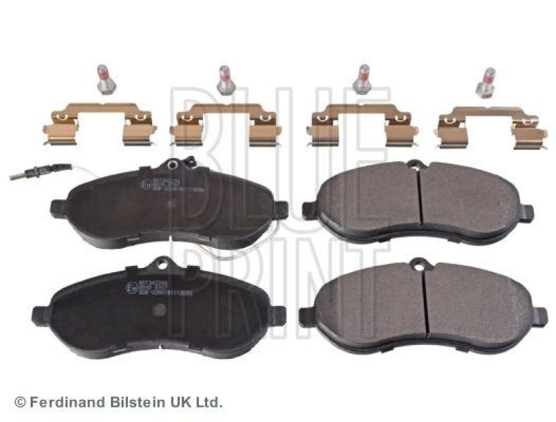 BLUE PRINT ADT342206 Bremsbelagsatz mit Befestigungsmaterial f&uuml;r CITROEN