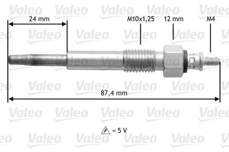 VALEO 345176 Glühkerze OPEL Corsa