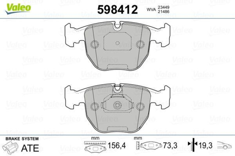 VALEO 598412 SBB-Satz PREMIUM