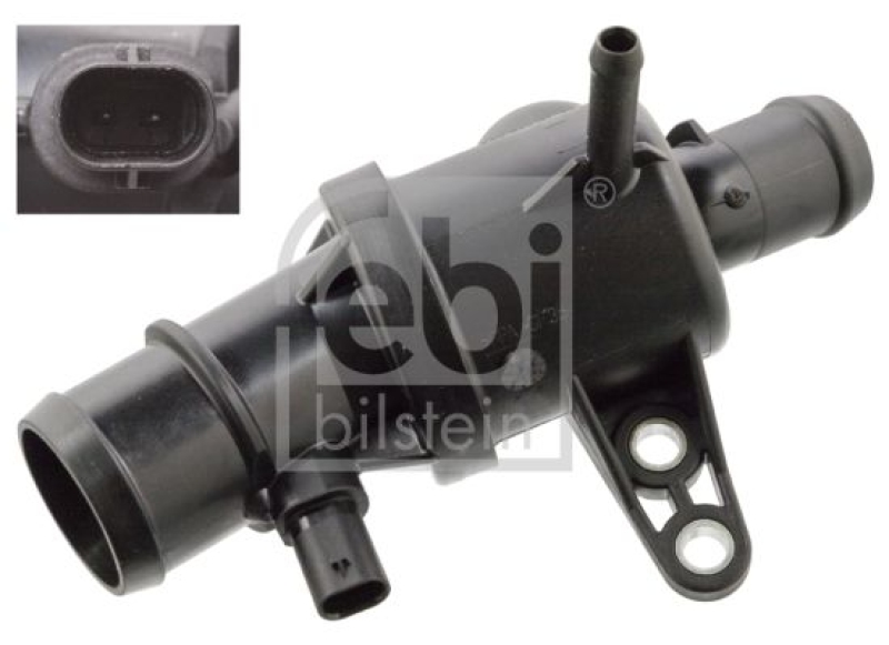 FEBI BILSTEIN 104759 Thermostat mit Gehäuse, Dichtung und Temperaturschalter für Mercedes-Benz