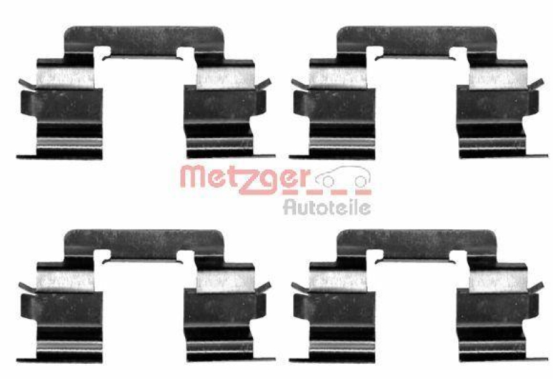 METZGER 109-1216 Zubehörsatz, Scheibenbremsbelag für MB