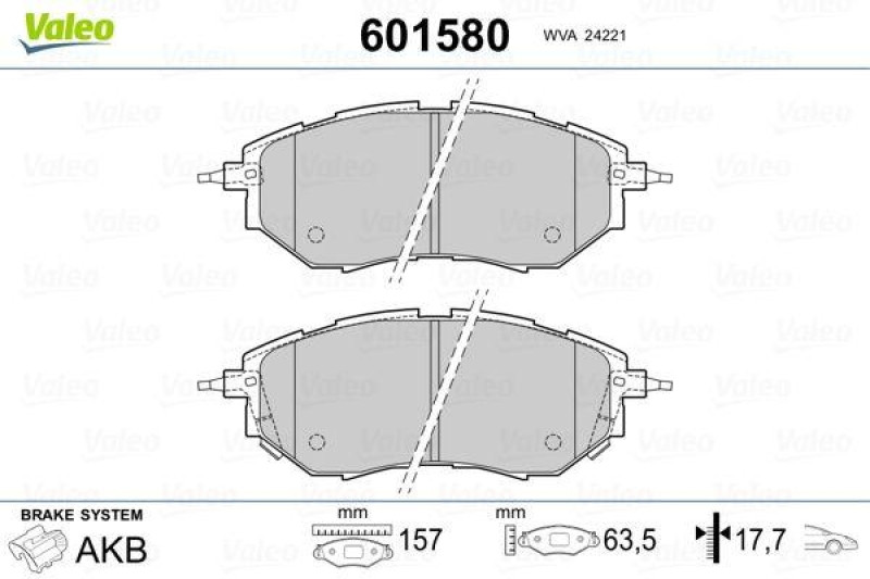 VALEO 601580 SBB-Satz PREMIUM