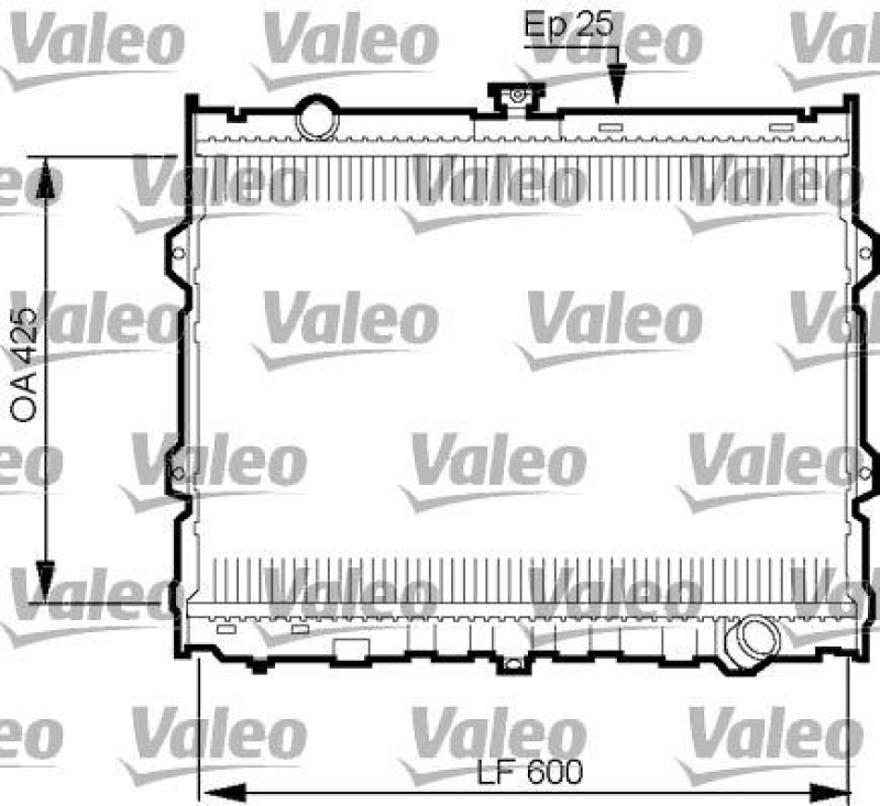 VALEO 734784 Motorkühler HYUNDAI GALLOPER 2.5 TDI