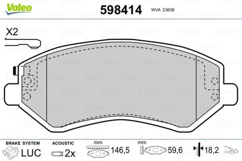 VALEO 598414 SBB-Satz PREMIUM