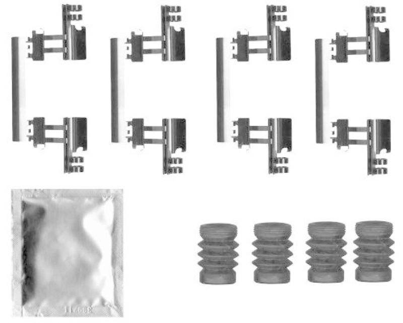 HELLA 8DZ 355 207-171 Zubehörsatz, Scheibenbrem