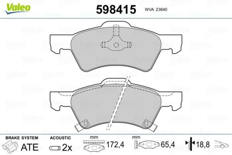 VALEO 598415 SBB-Satz PREMIUM