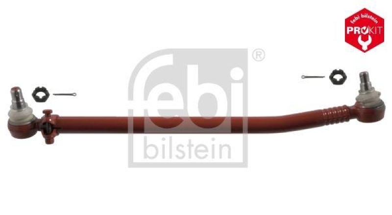 FEBI BILSTEIN 11245 Lenkstange mit Kronenmuttern und Splinten, vom Lenkgetriebe zur 1. Vorderachse f&uuml;r M A N