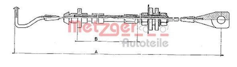 METZGER 10.090 Gaszug f&uuml;r VW