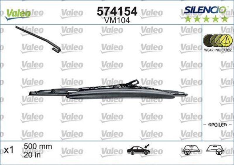 VALEO 574154 Silencio Performance (x1) VM104