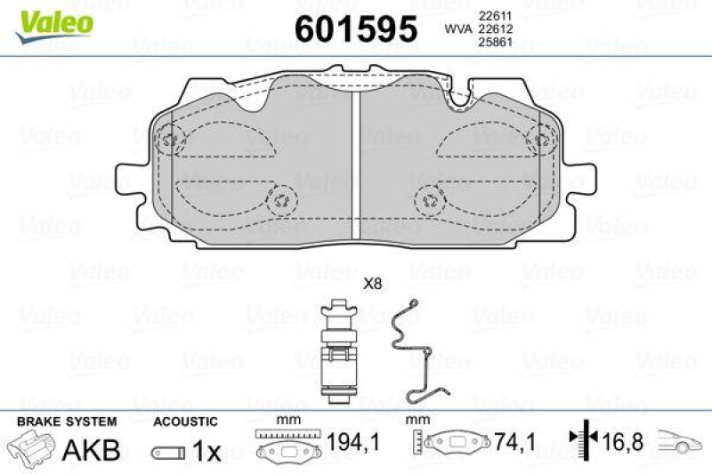 VALEO 601595 SBB-Satz PREMIUM