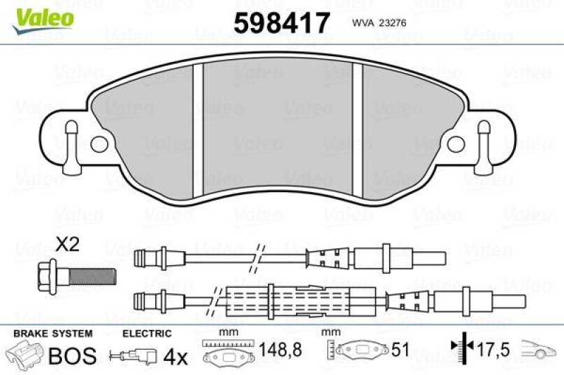 VALEO 598417 SBB-Satz PREMIUM