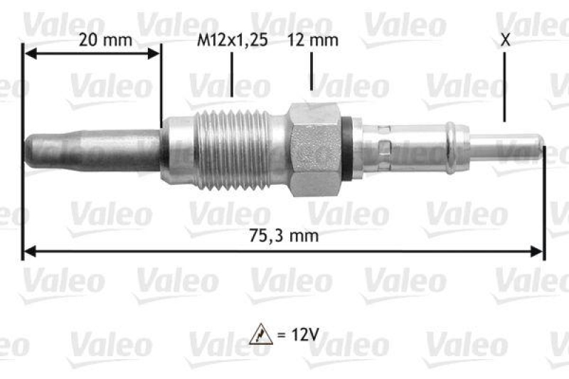 VALEO 345181 Glühkerze VOLVO S70,850 2.5L W