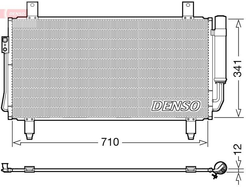 DENSO DCN45006 Kondensator MITSUBISHI OUTLANDER III 2.2 Di-D 4WD (08/2012->)