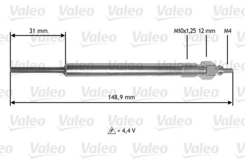 VALEO 345182 Glühkerze KIA SORENTO JC 2.5LH