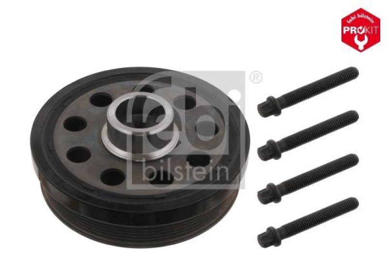 FEBI BILSTEIN 33077 Riemenscheibe (entkoppelt) für Kurbelwelle, mit Schrauben für BMW