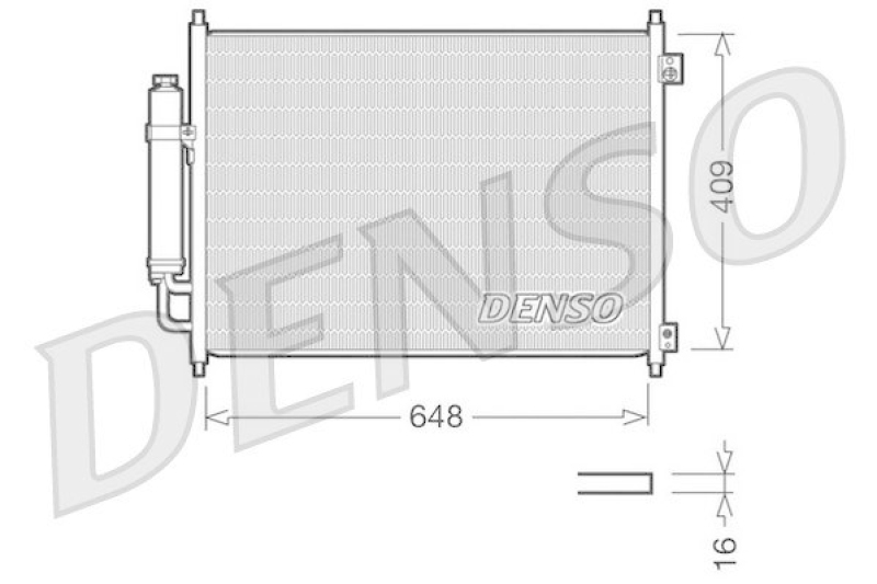 DENSO DCN46001 Kondensator A/C NISSAN X-TRAIL (T31) 2.0 dCi (2007 - )