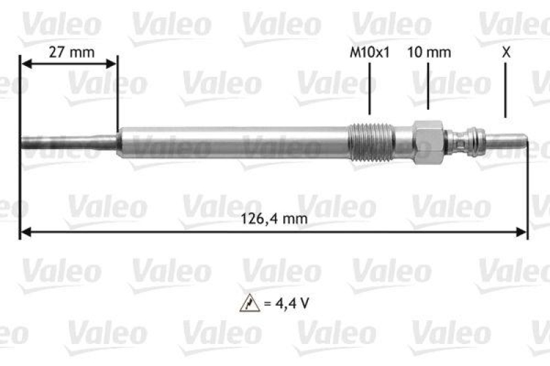 VALEO 345183 Glühkerze VW Phaeton,T