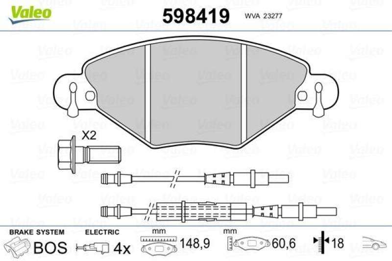 VALEO 598419 SBB-Satz PREMIUM