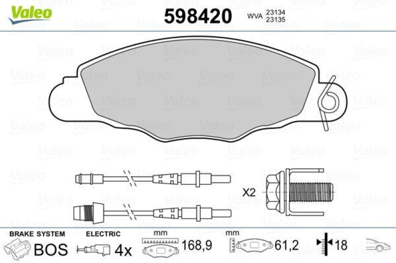 VALEO 598420 SBB-Satz PREMIUM