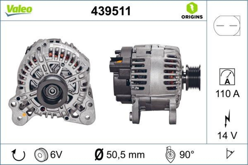 VALEO 439511 Generator Neu - ORIGINS