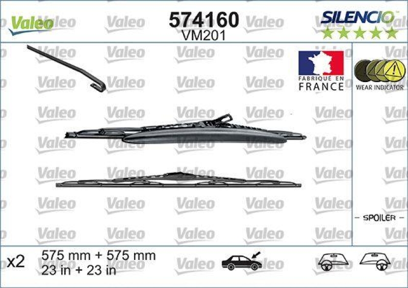 VALEO 574160 Silencio Performance (x2) VM201