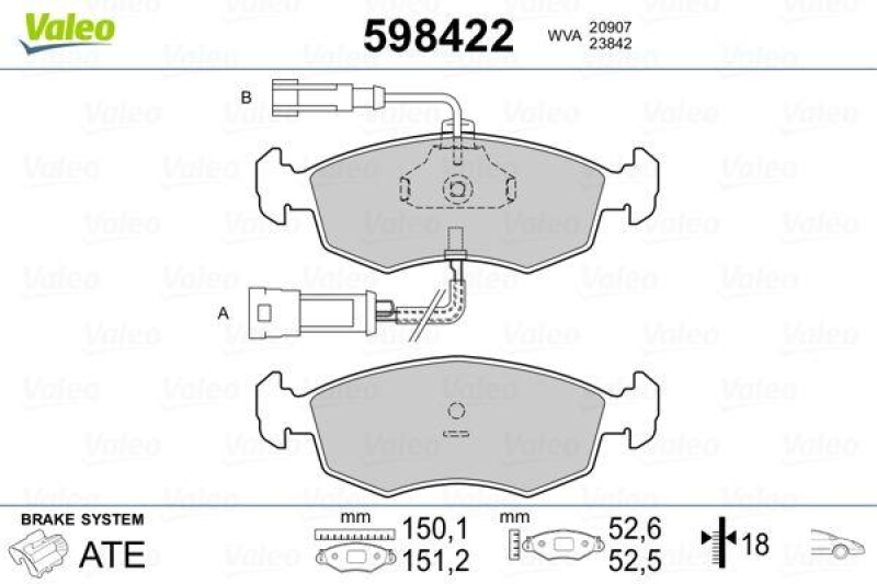 VALEO 598422 SBB-Satz PREMIUM