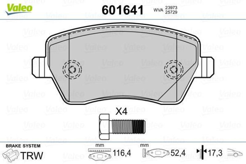 VALEO 601641 SBB-Satz PREMIUM