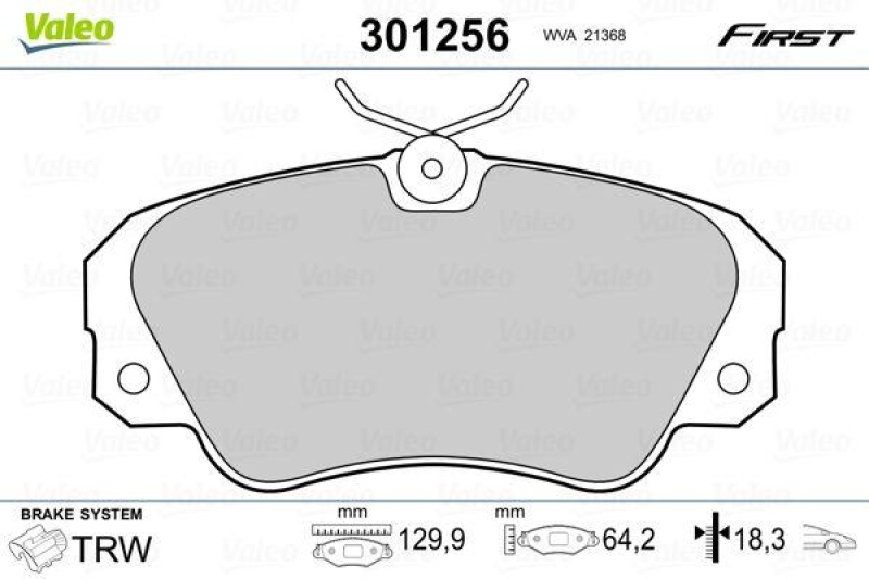 VALEO 301256 SBB-Satz FIRST