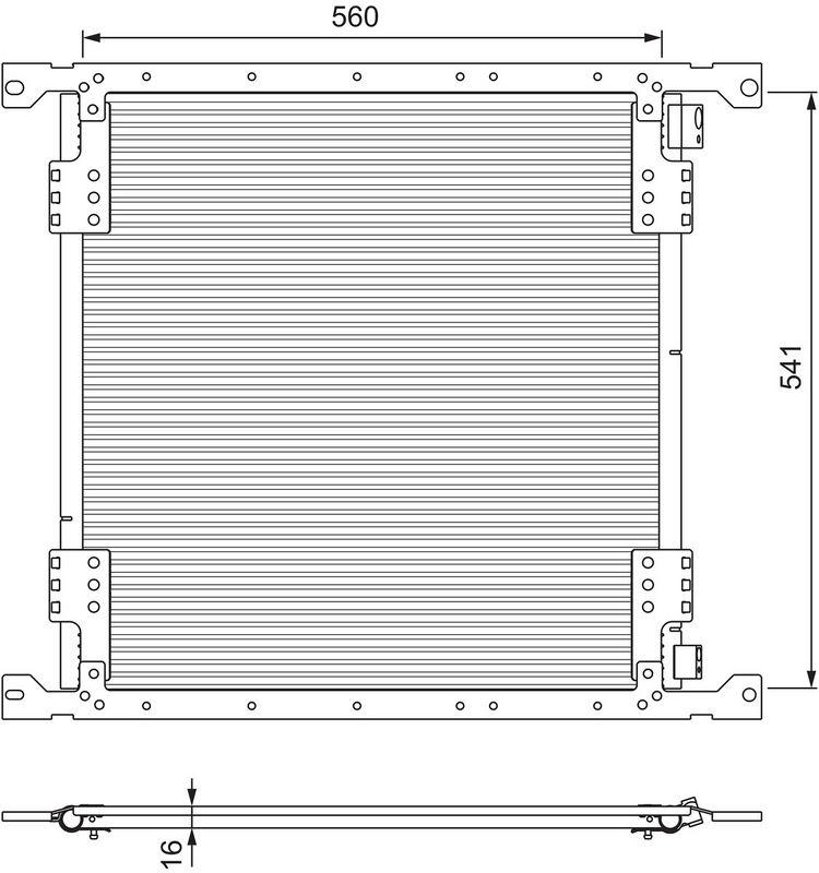 VALEO 815088 Kondensator MERCEDES BENZ ATEGO (01